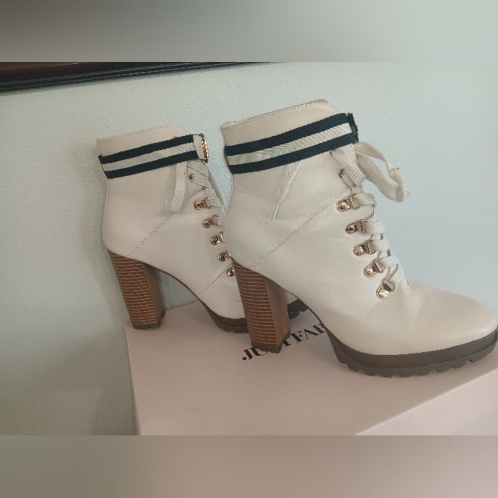 Cream Boots